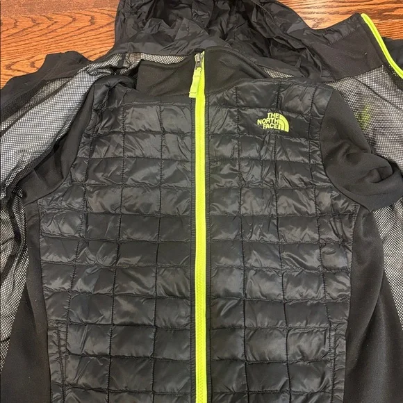 The North Face Black and Gray Hooded Jacket